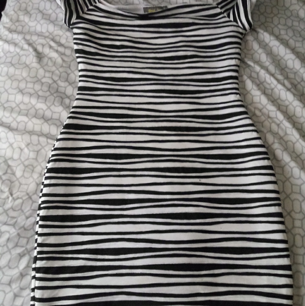 Black& white Stripe Dress.